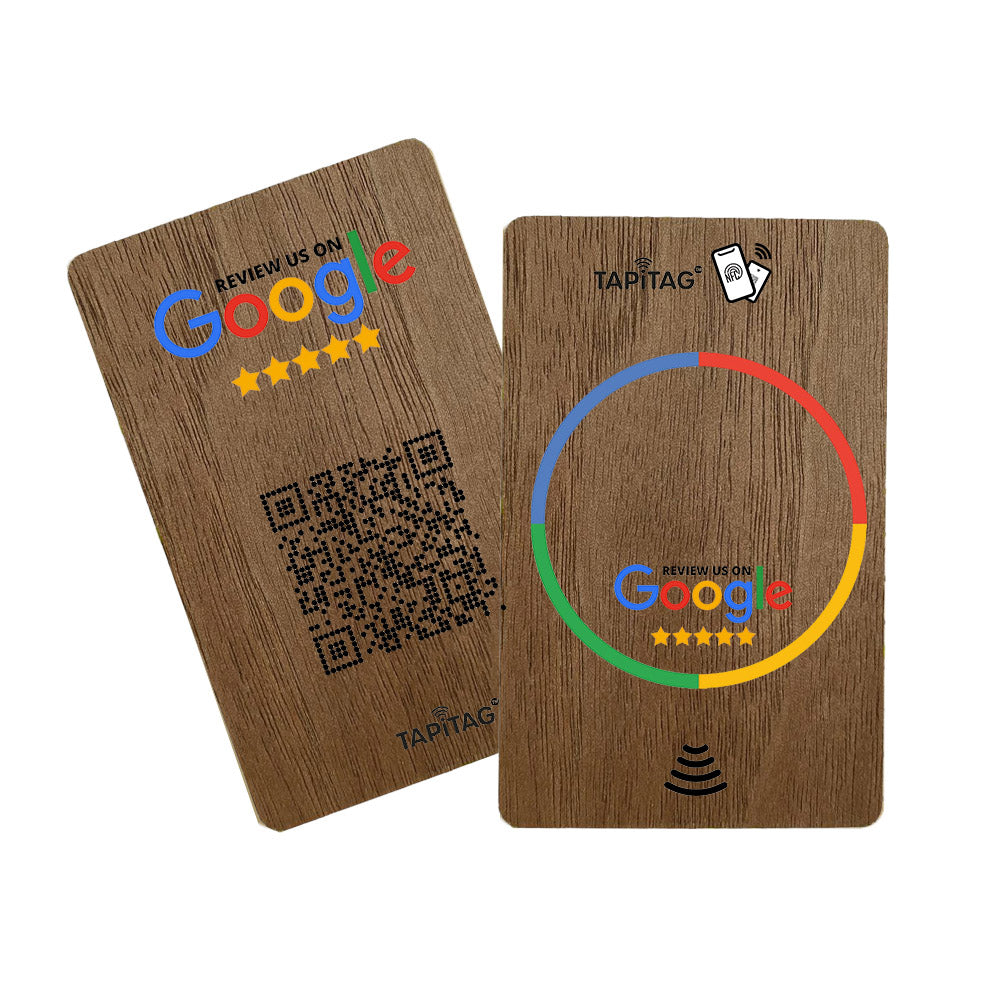 Google Review Walnut NFC Card  reviews for google – TAPiTAG