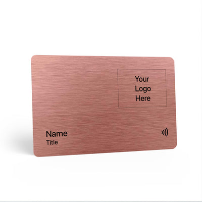 Executive rose gold metal NFC-Enabled Digital Business Card