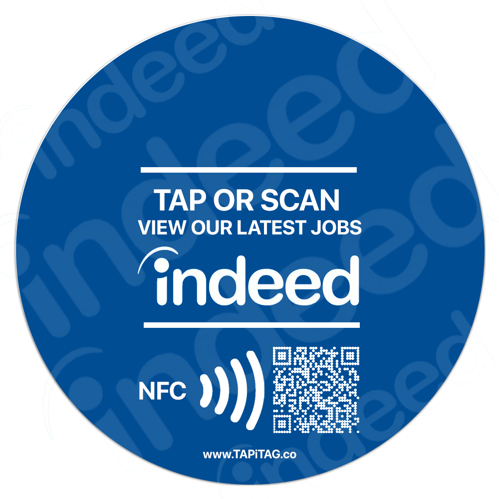 Indeed NFC QR TAG | Apply For Jobs – TAPiTAG