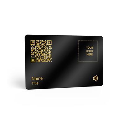 black and gold NFC Digital Business Card