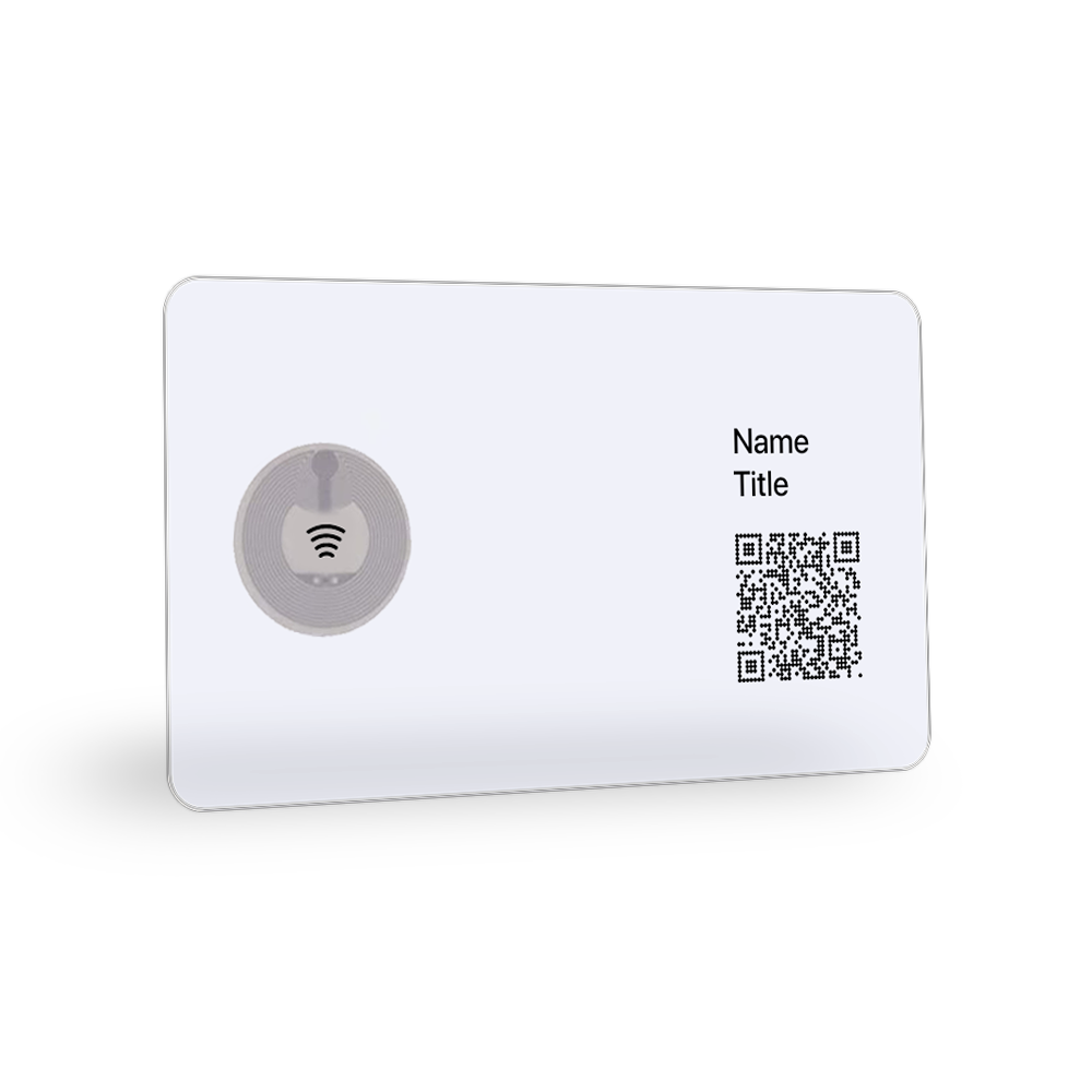TAPiTAG NFC-Enabled Digital Business Card Transparent
