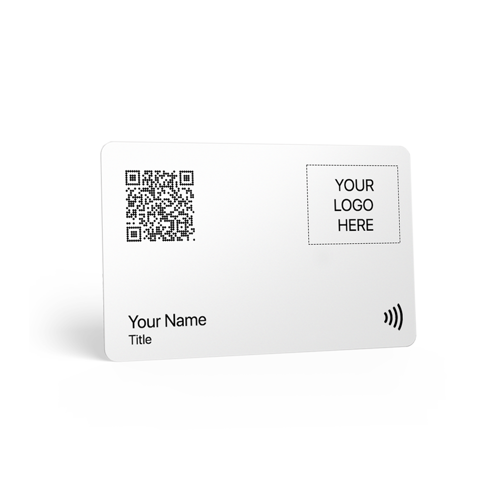 TAPiTAG NFC Business Card white with vibrant color print