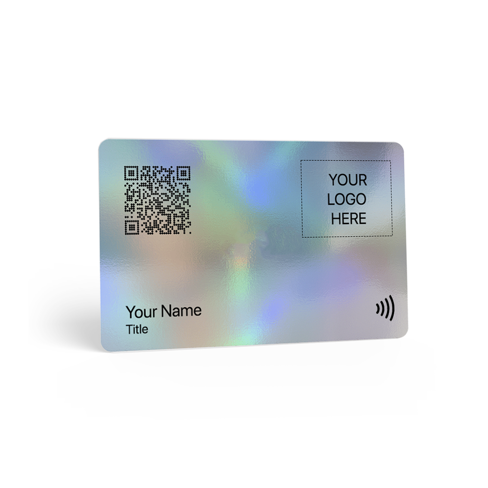 Matte shimmy PVC custom NFC-Enabled Digital Business Card