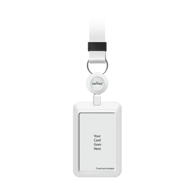 TAPiTAG Lanyard white retractable for NFC-Enabled Digital Business Card