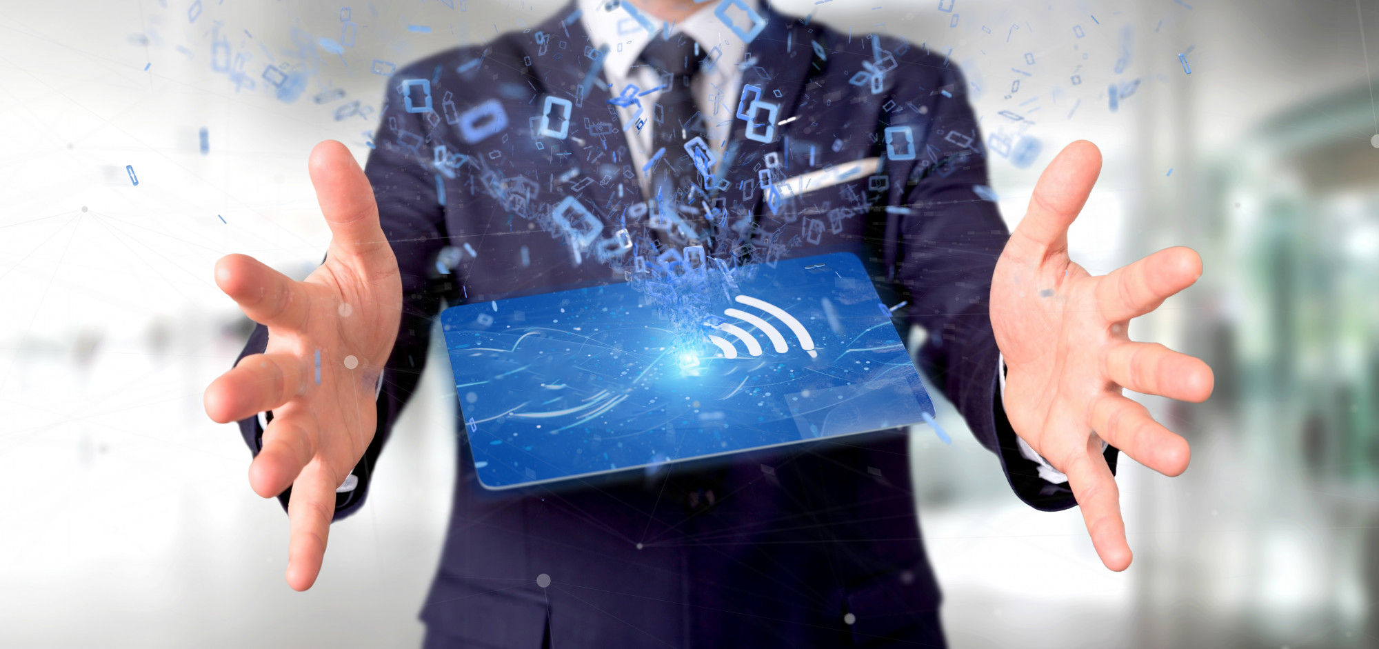 NFC card for B2B networking and lead capture