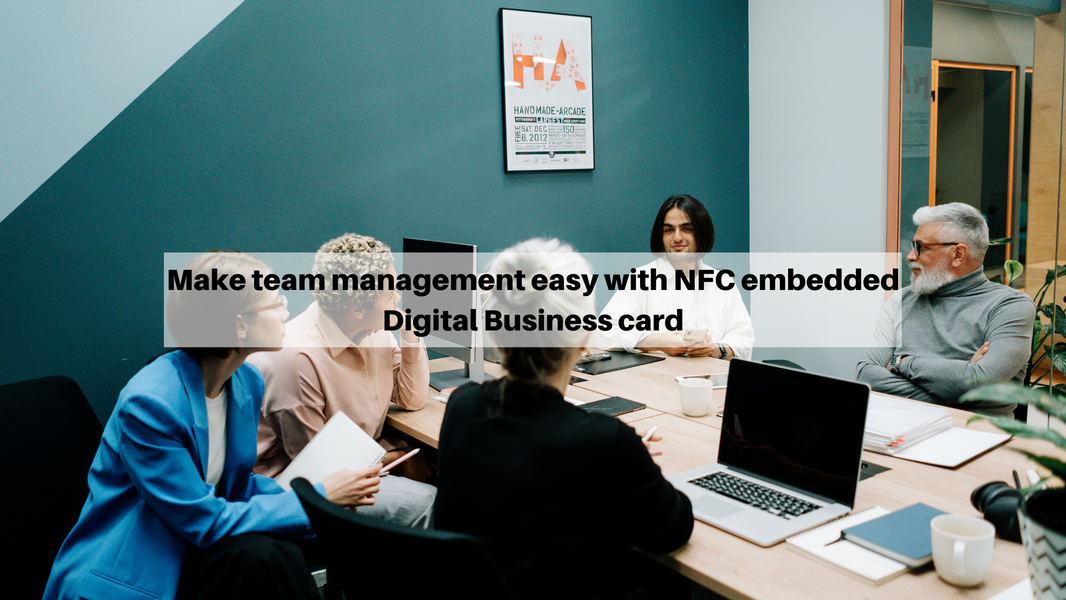 nfc embedded digital business card for teams 