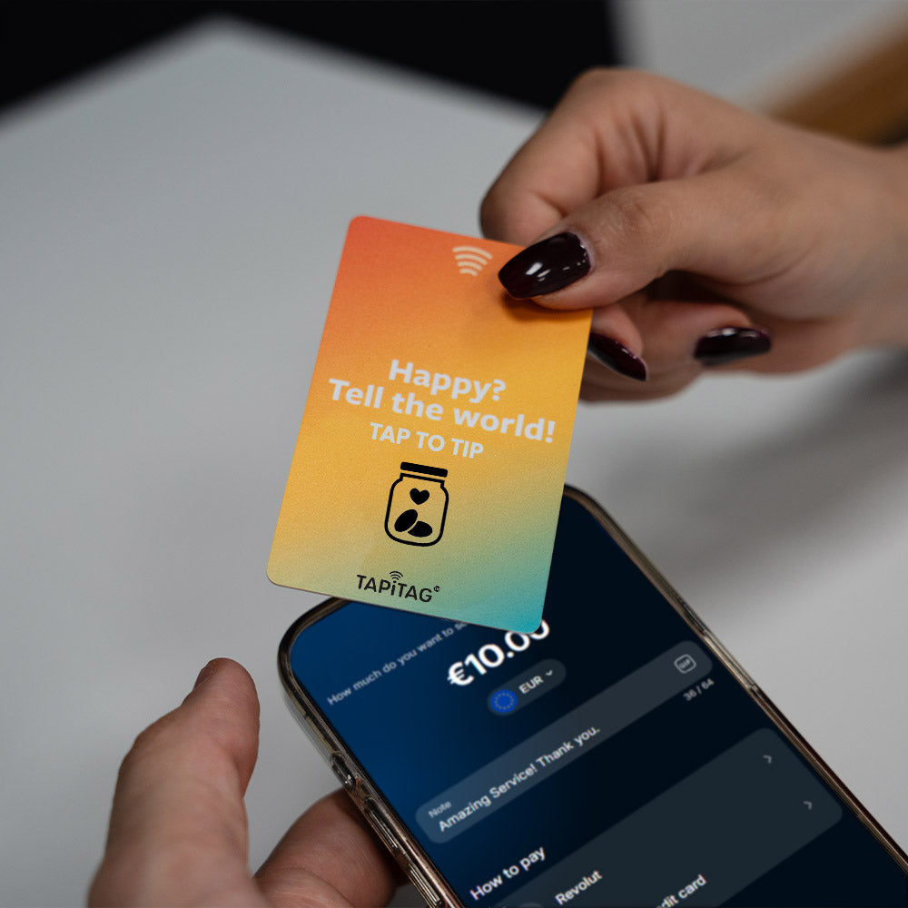 Tap-to-Tip contactless tipping technology
