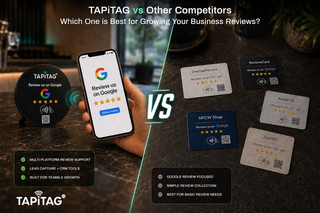 TAPiTAG Google Review Tag comparison