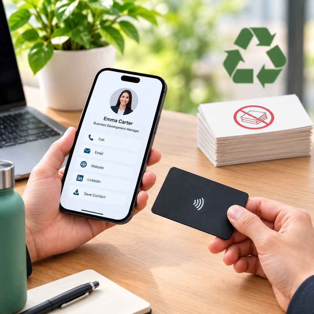 Digital business card for paperless networking