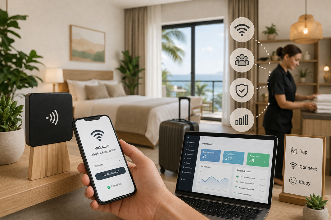 Smart WiFi Solution for Airbnb Hosts with TAPiTAG