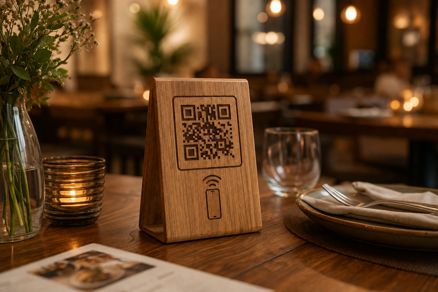 How to Upgrade Your Restaurant Table Experience with Wooden QR Code Table Tents