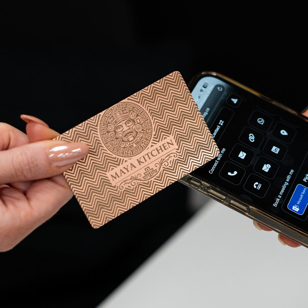 Digital business card with NFC and QR technology