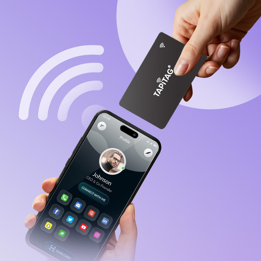 Digital business cards for team management