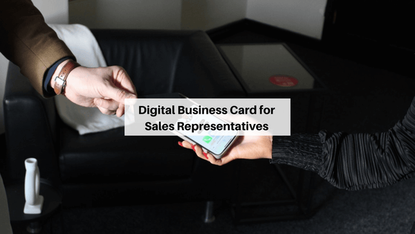 Digital Business Card for Sales Representatives