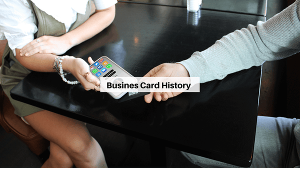 Business Card History