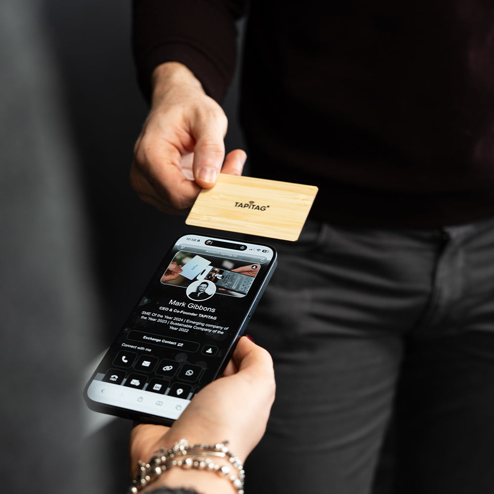 Digital business card with NFC technology