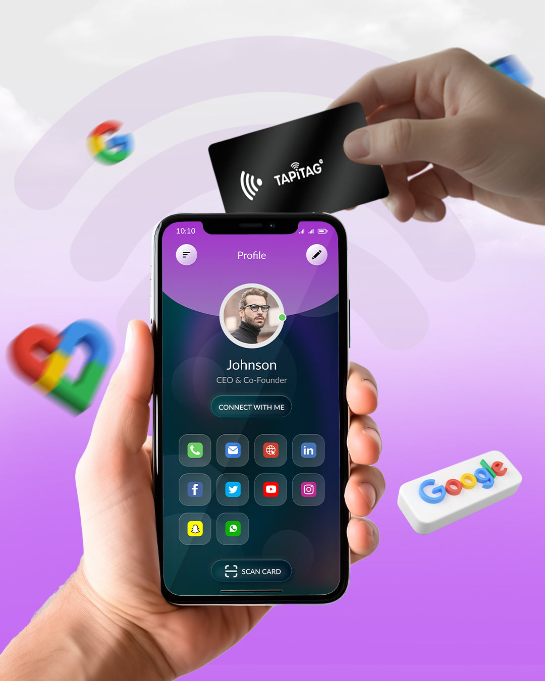 High-quality digital business cards
