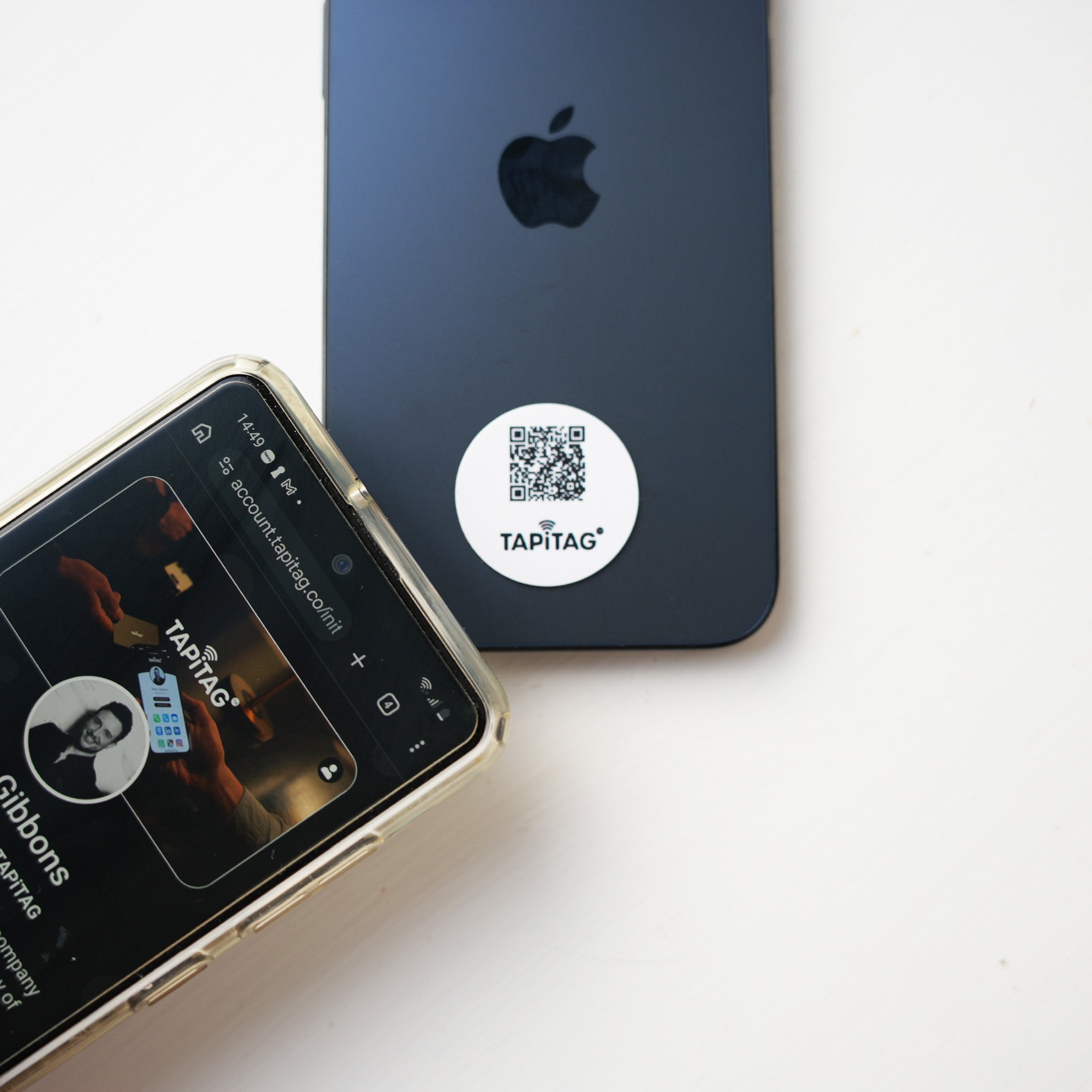 Ready-Made NFC Digital Business Card Phone Tag – Tap & QR Enabled (Multiple Colours)