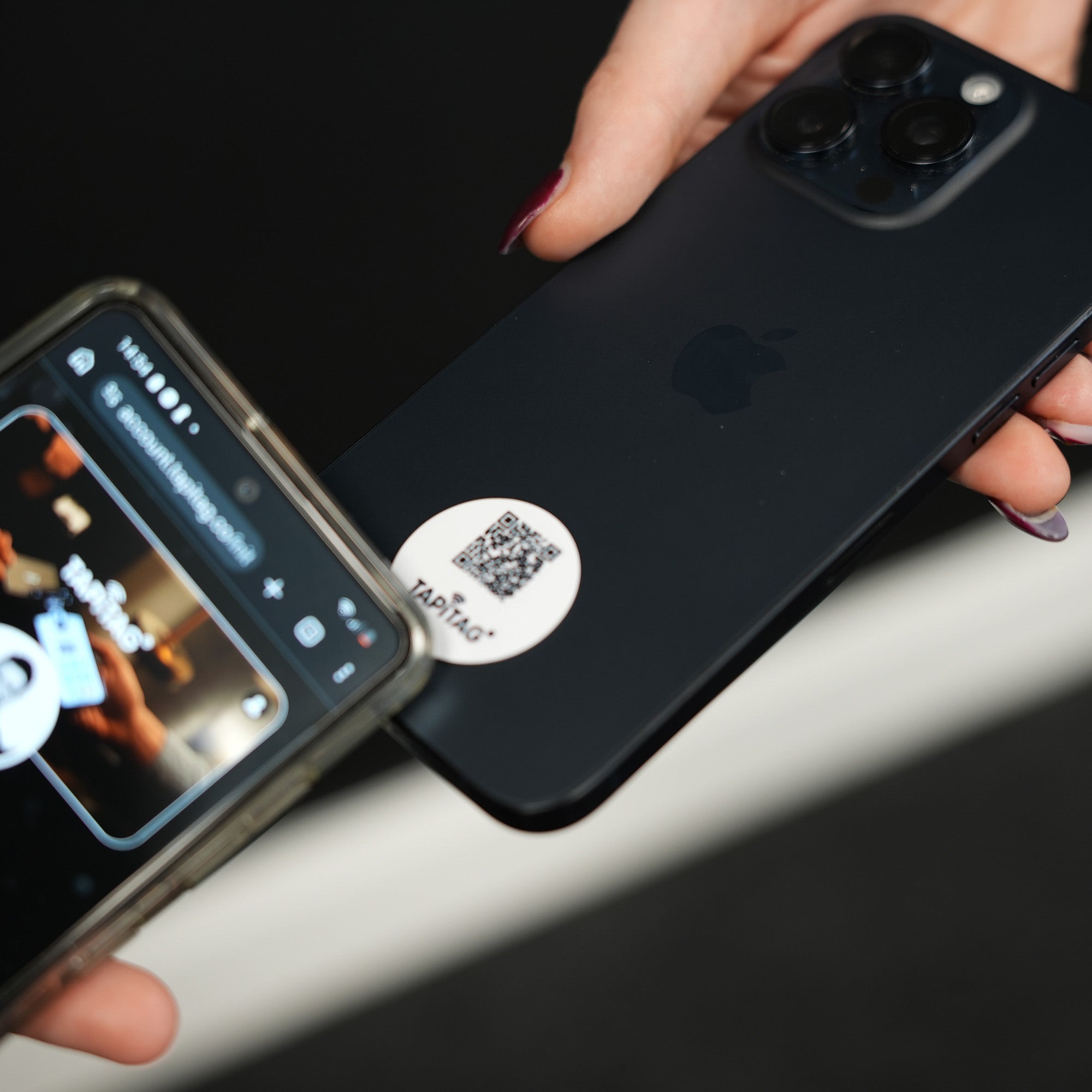 Ready-Made NFC Digital Business Card Phone Tag – Tap & QR Enabled (Multiple Colours)