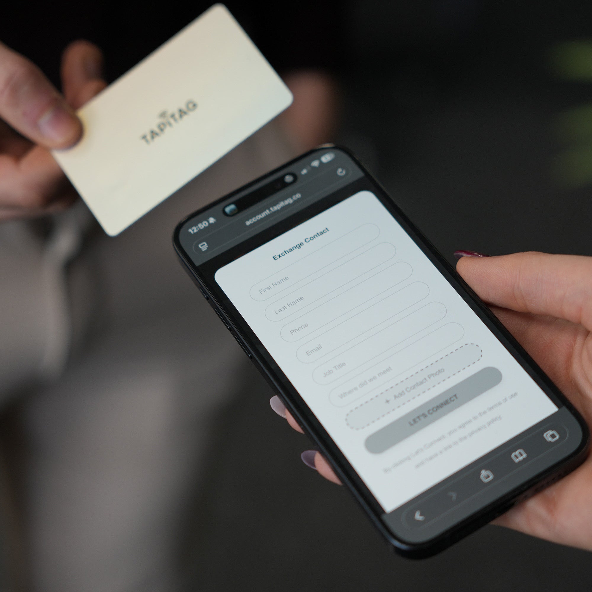 Ready-Made Shimmy Hologram Digital Business Card – NFC & QR Code