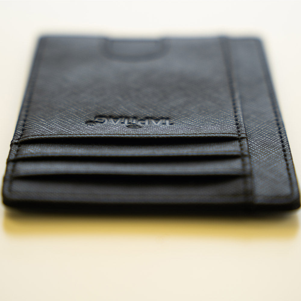 Black Real Leather Handmade Wallet