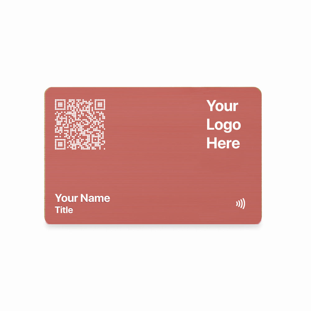 Bamboo Digital Business Card | Bonfire Pink