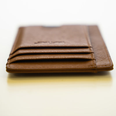 Brown Leather Wallet RFID Protection