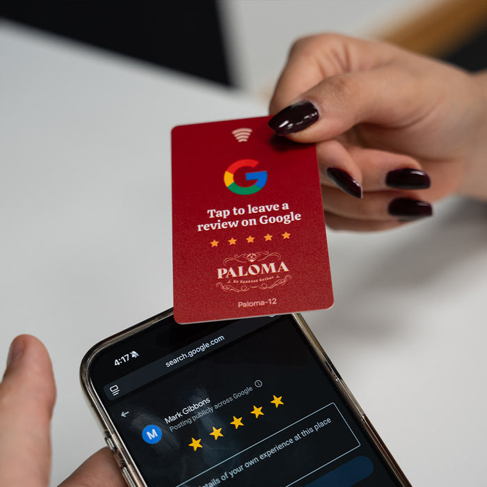 TAPiTAG Google Review Card | NFC & QR Code to Collect Customer Reviews
