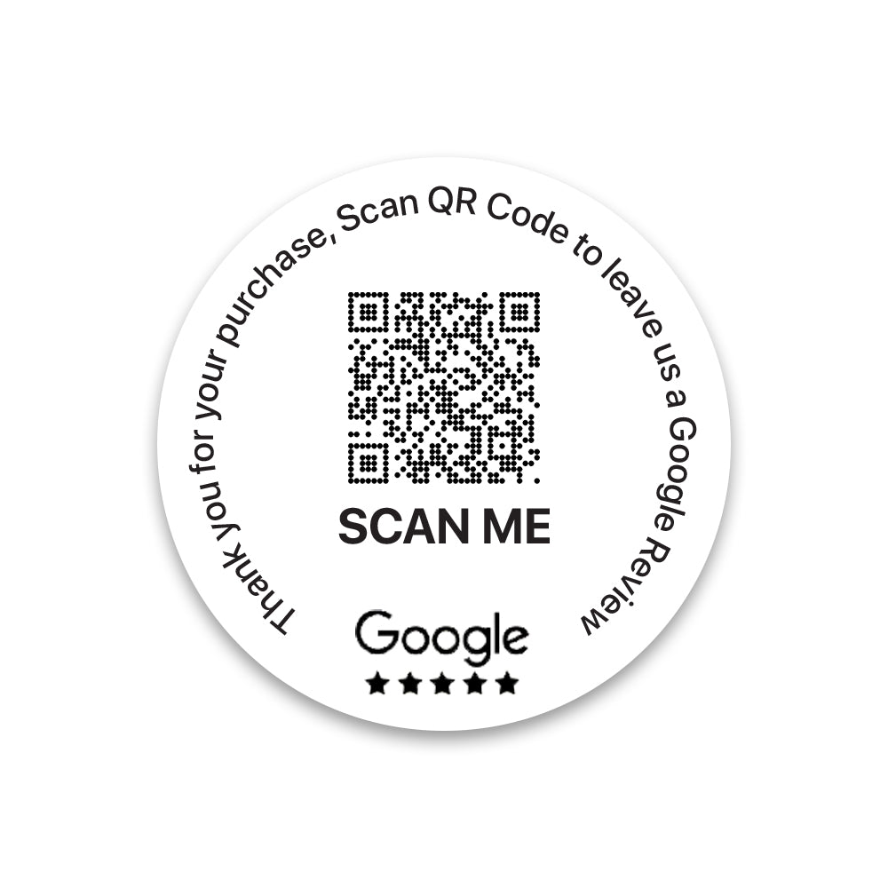 Google Review Sticker qr code