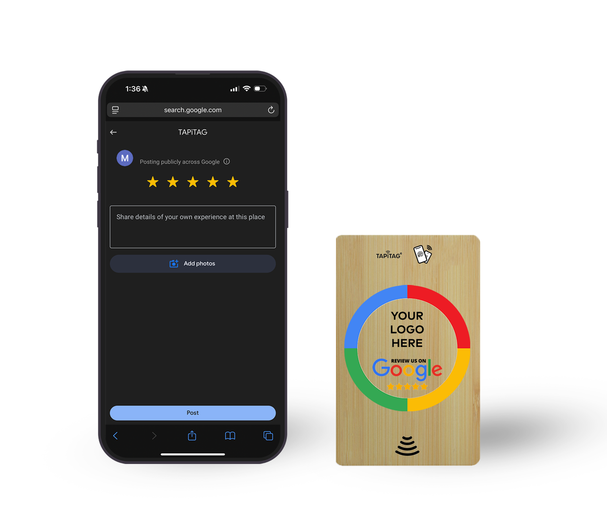 Increase your Google Reviews with TAPiTAG NFC Review Tags