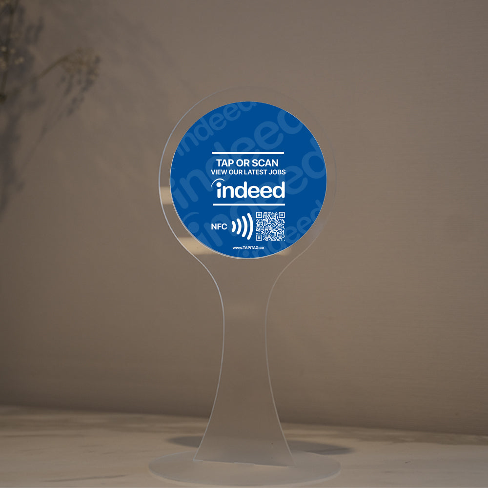 Acrylic Display Stand | Indeed NFC Tag