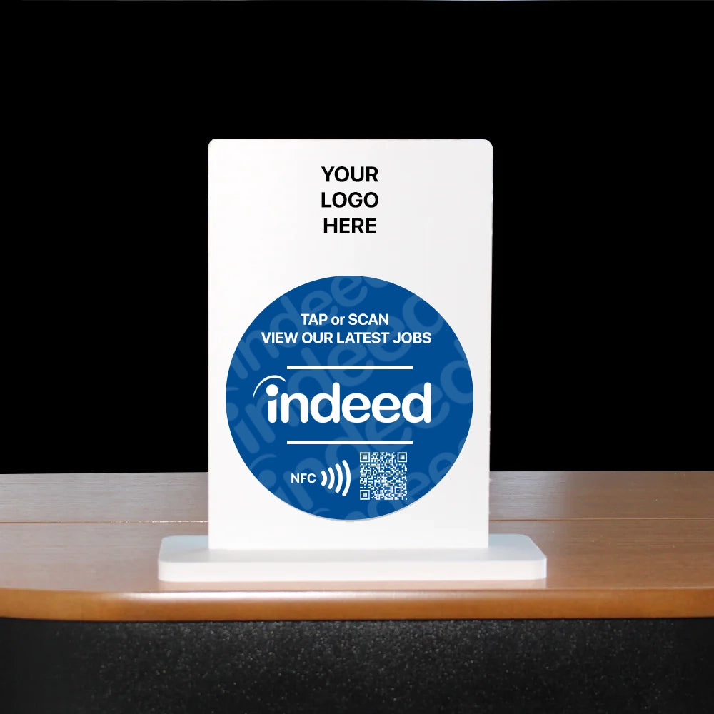 Indeed Display Stand | NFC Tag & QR Code