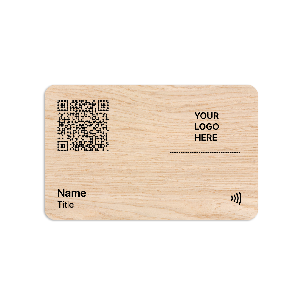 TAPITAG Oak NFC Digital Business Card Teeling Whiskey
