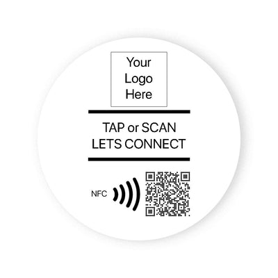 White XXL TAPiTAG proximity marketing tag with NFC