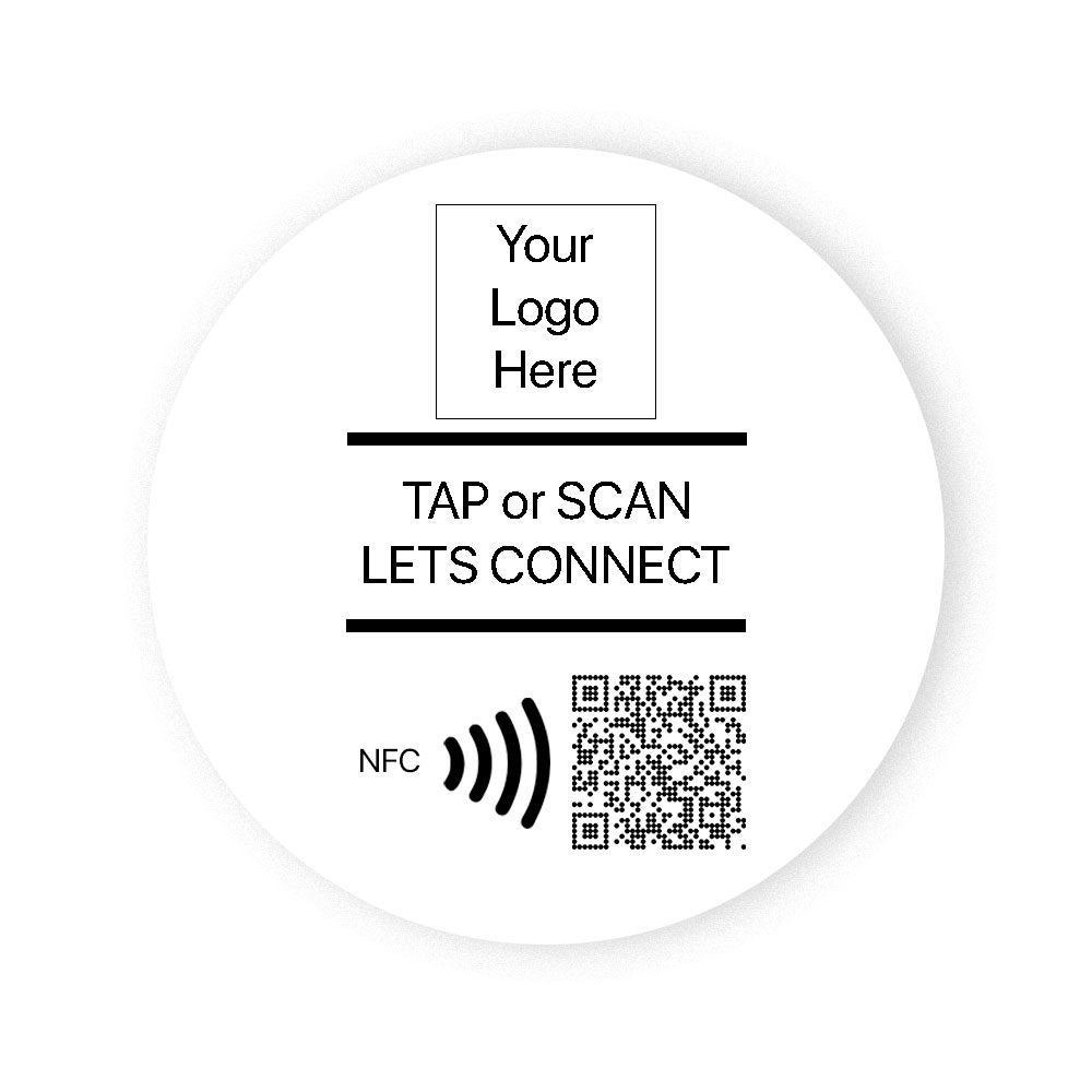 White XL TAPiTAG proximity marketing tag nfc qr code