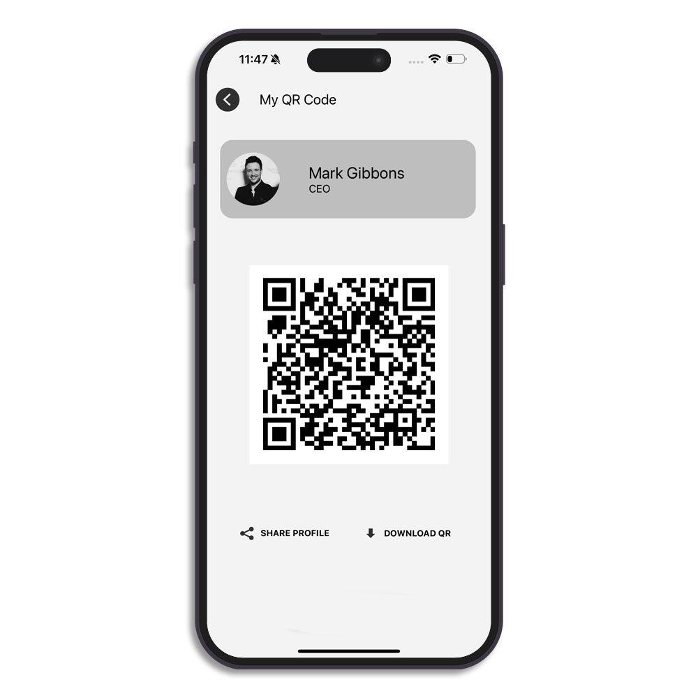 Digital Business Profile QR Code