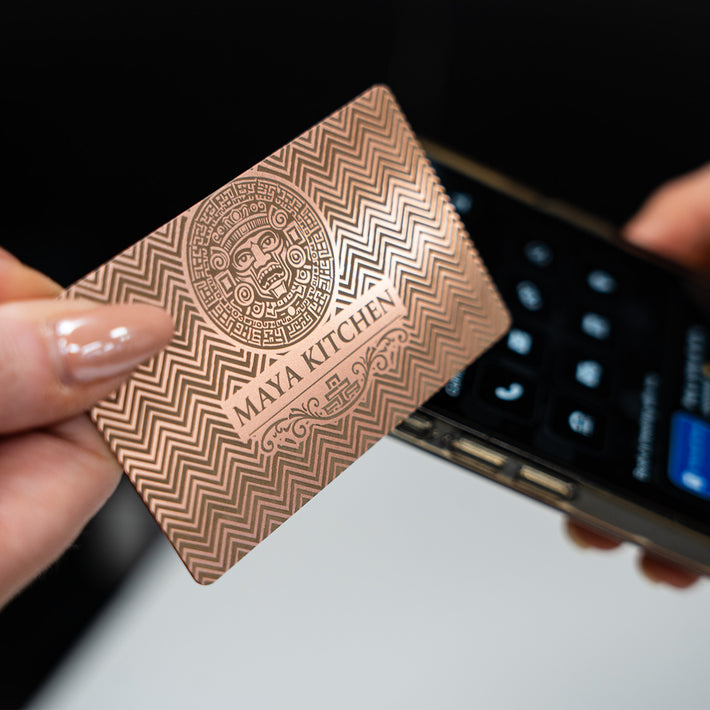 Executive tapItag rose gold metal NFC-Enabled Digital Business Card