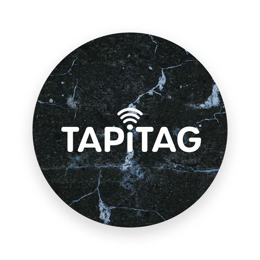 TAPITAG DIGITAL BUSINESS PHONE TAG black marble