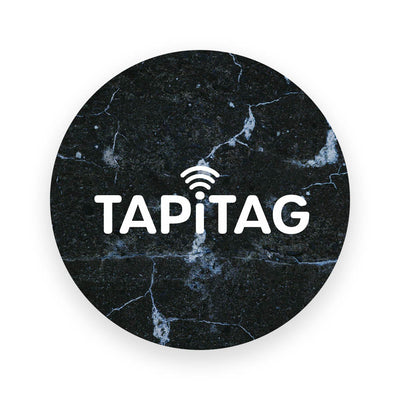 TAPITAG DIGITAL BUSINESS PHONE TAG black marble
