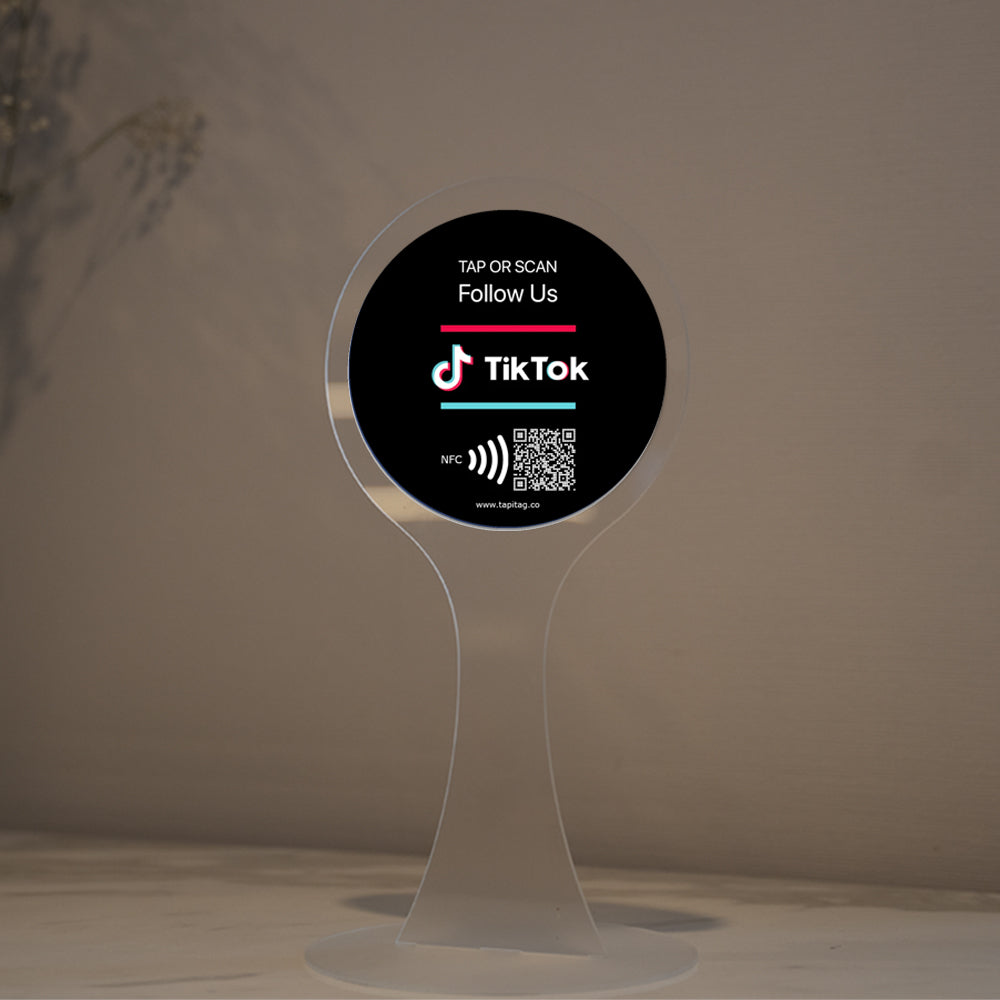 Acrylic Display Stand | TIKTOK NFC Tag