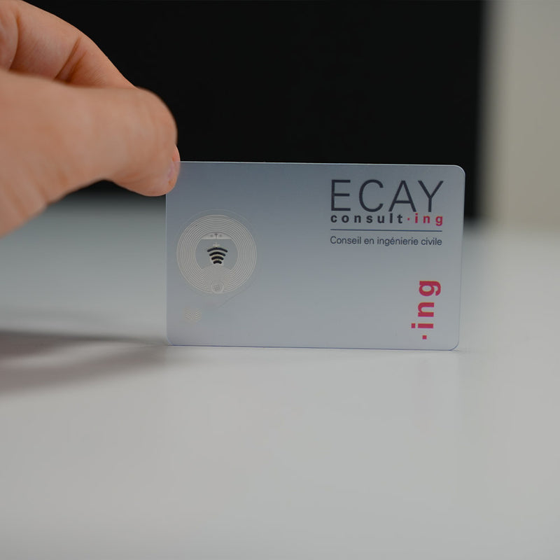 TAPiTAG NFC-Enabled Digital Business Card Transparent