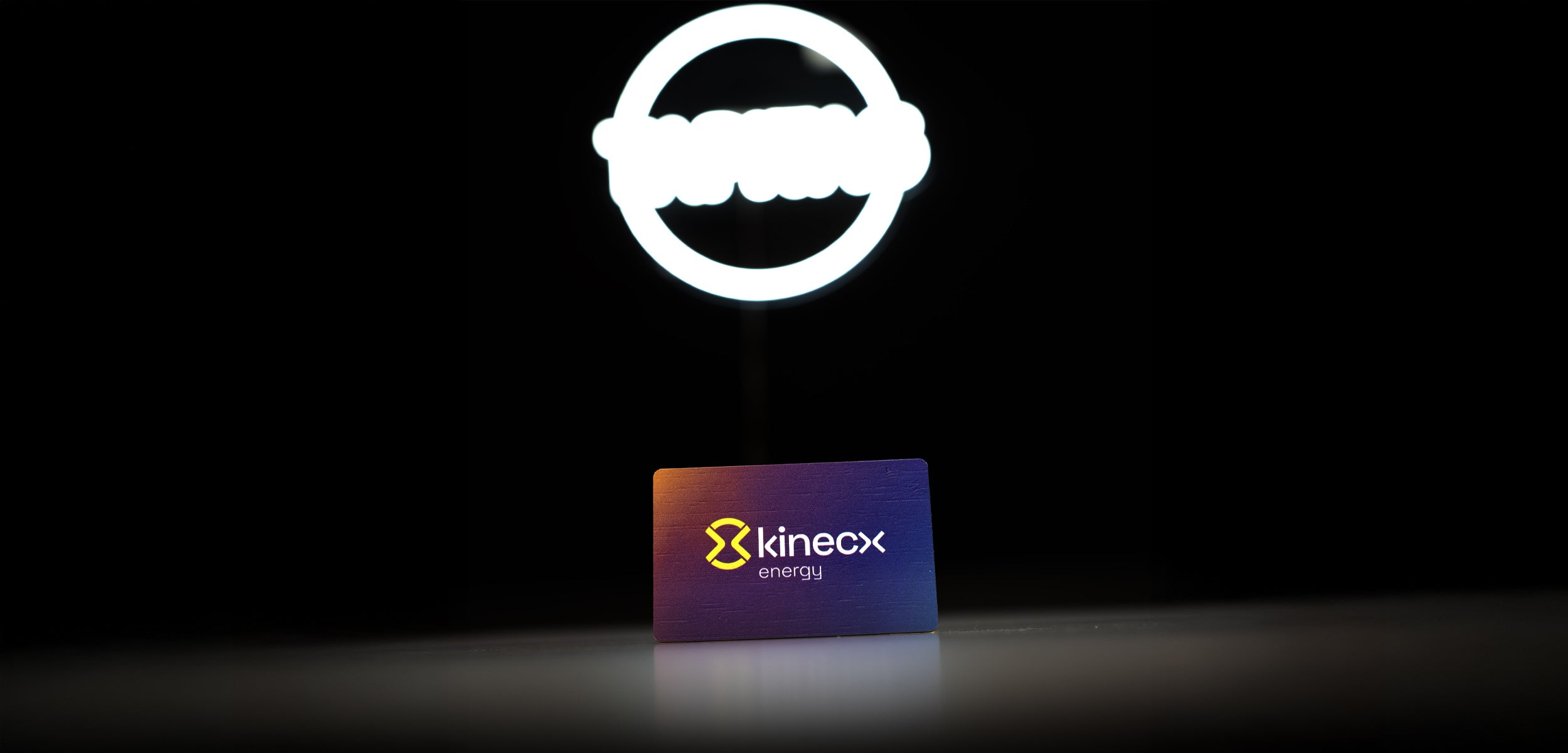  Kinecx energy TAPiTAG Digital Business card with a logo in the background