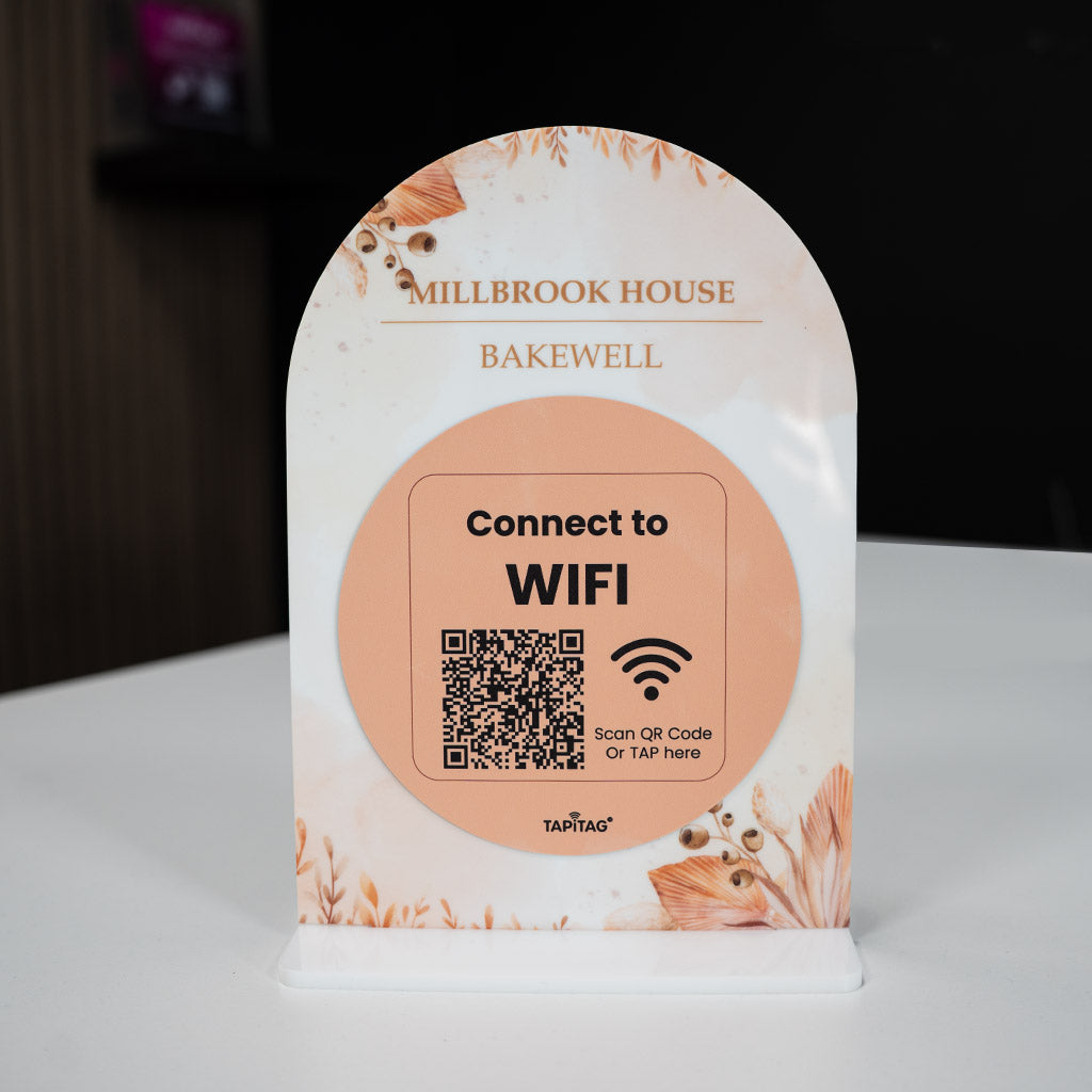 TAPiTAG WIFI PORTER on A5 Smart display stand