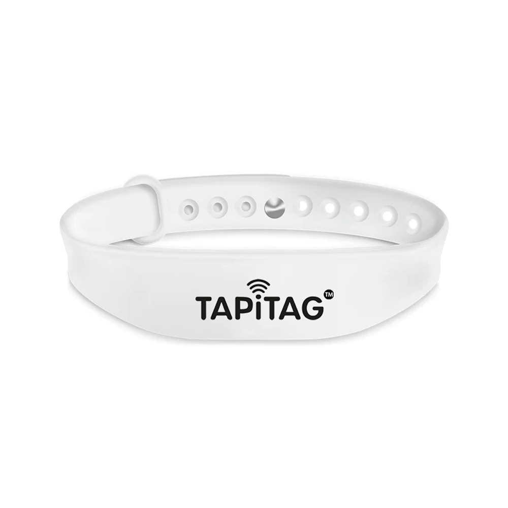 TAPITAG NFC Wristband white SILICONE