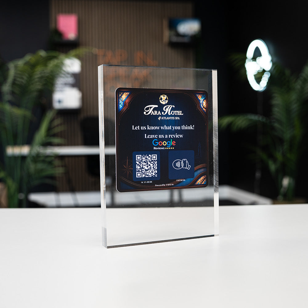 TAPiTAG Smart Display Stand with NFC & QR CODE