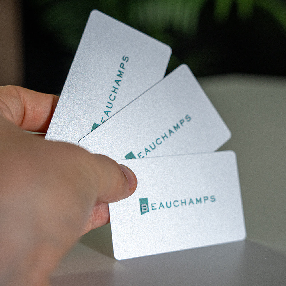 Silver PVC NFC Digital Business Card