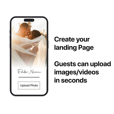 Wedding Photo Sharing Frosted Acrylic Stand with QR Code