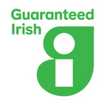 Green logo with 'Guaranteed Irish' text on a white background