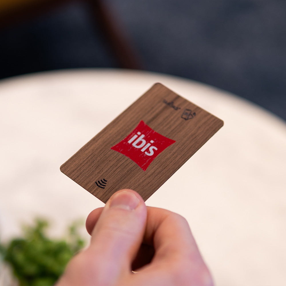 Walnut NFC QR Code google review card IBIS HOTEL