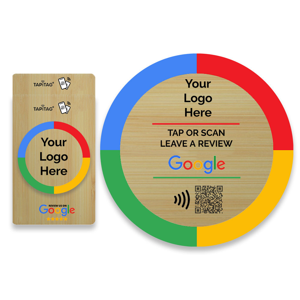 Hotel Google Review Starter Packs | White PVC | NFC & QR Code